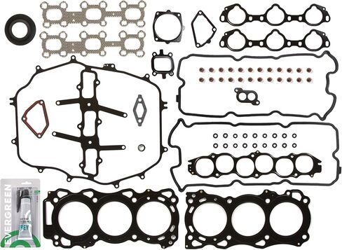Evergreen SA-9761228223-4 Full Gasket Set Bearings Rings Compatible With/For 03-04 Nissan 350Z Infiniti G35 FX35 3.5L in Saudi Arabia