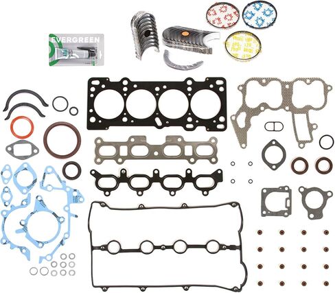 Evergreen SA-9761228889-6 Full Gasket Set Bearings Rings Compatible With/For 91-98 Mazda Ford Kia 1.8 DOHC BP in Saudi Arabia