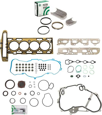 Evergreen SA-3129802534-3 Full Gasket Set Bearings Rings Compatible With/For 09-11 Chevrolet Cobalt HHR Pontiac G5 2.2L in Saudi Arabia