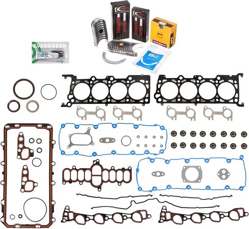 Evergreen SA-5494167928-4 Full Gasket Set Bearings Rings Fit 97-99 Ford E-Series F-Series Lincoln 5.4 SOHC in Saudi Arabia