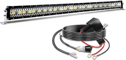 CO LIGHT LED شريط إضاءة 52 بوصة 120 واط 35000 لومن ثلاثي الصفوف بقعة ضوء الفيضانات أضواء القيادة على الطرق الوعرة مع تسخير الأسلاك سطوع عالي للشاحنات SUV ATV UTV Marine in Kuwait