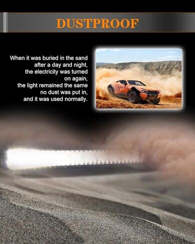 CO LIGHT LED شريط إضاءة 52 بوصة 120 واط 35000 لومن ثلاثي الصفوف بقعة ضوء الفيضانات أضواء القيادة على الطرق الوعرة مع تسخير الأسلاك سطوع عالي للشاحنات SUV ATV UTV Marine in Kuwait