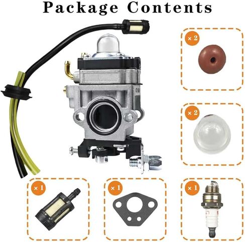 56257 57341 63022 مجموعة المكربن ​​للشحن الميناء 43cc 49cc 52cc المفترس الأرض اوجير مع المصابيح التمهيدي شرارة التوصيل طوقا خط الوقود كارب عدة in Saudi Arabia