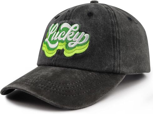 Green Luck Hats for Men Women, Adjustable Embroidered Cotton Irish St. Patrick’s Day Gifts Baseball Cap in Kuwait