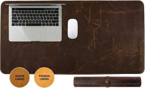 Genuine Leather Desk Mat – Premium Leather Desk Accessories for Office - Non-Slip Large Mouse Pad 32'' x 16'' for Writing - Laptop & Workstation - Handmade in Hoi an (2-Layer 3.5 mm) in Saudi Arabia