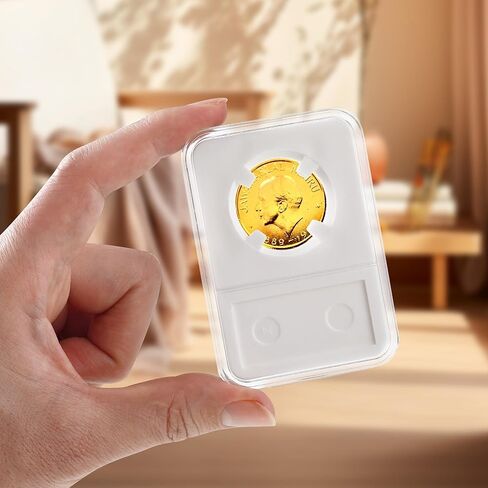 حامل عرض لوح العملات المعدنية مكون من 10 قطع، حقيبة تخزين لمورغان، السلام، IKE عملة فضية مقاس 38 مم، قم بتنظيم مجموعة العملات المعدنية الخاصة بك مع حافظات أكريليك شفافة in Kuwait