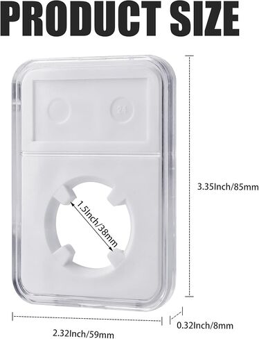 حامل عرض لوح العملات المعدنية مكون من 10 قطع، حقيبة تخزين لمورغان، السلام، IKE عملة فضية مقاس 38 مم، قم بتنظيم مجموعة العملات المعدنية الخاصة بك مع حافظات أكريليك شفافة in Kuwait