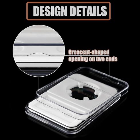 حامل عرض لوح العملات المعدنية مكون من 10 قطع، حقيبة تخزين لمورغان، السلام، IKE عملة فضية مقاس 38 مم، قم بتنظيم مجموعة العملات المعدنية الخاصة بك مع حافظات أكريليك شفافة in Kuwait