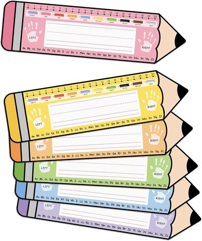36 PCS Desk Name Tags for Classroom Colorful Students Name Plates for Desks 14 x 3.9 Inch Preschool, 1st, 2nd & 3rd Grade Teacher Nameplates for Student Desks Pastel Nametags in Saudi Arabia