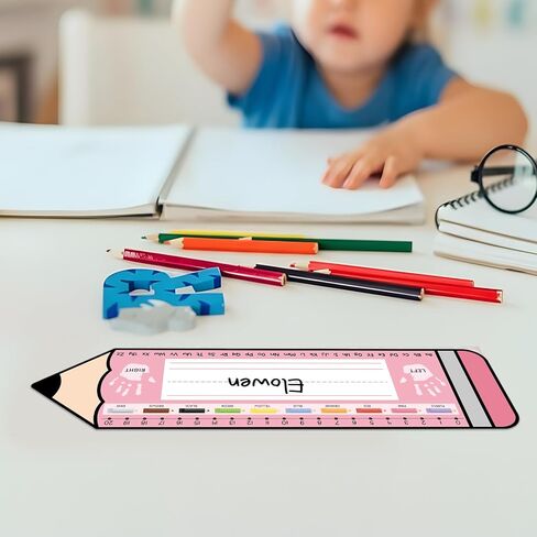36 PCS Desk Name Tags for Classroom Colorful Students Name Plates for Desks 14 x 3.9 Inch Preschool, 1st, 2nd & 3rd Grade Teacher Nameplates for Student Desks Pastel Nametags in Saudi Arabia