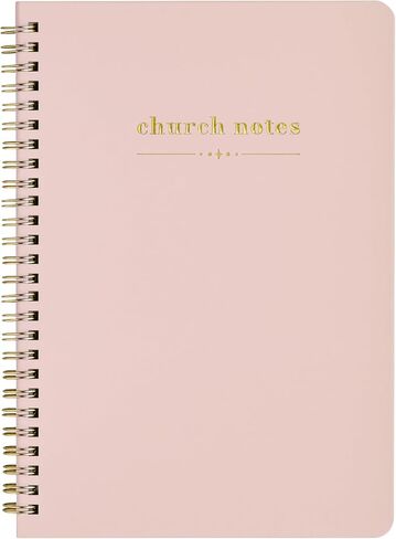Church Notes Journal - Sermon Notes Notebook - Coated Paper Hardcover Guided Journal to Write Speech Title, Key Points, Bible Verses and Notes - Sermon Journal Gift for Women and Men in Saudi Arabia