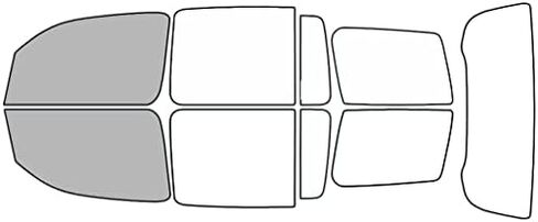Rvinyl Window Tint Kit Compatible with Chevrolet HHR 2006-2011 - Front Precut Kit - 50% in Saudi Arabia
