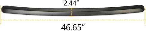 Hood Molding Trim Moulding Compatible with 2007-2013 GMC Sierra 1500 2500 HD GM1235110 10385157 Matt Black in Saudi Arabia