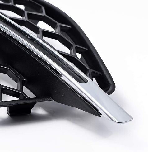 بديل AstraDepot لأغطية فتحات التهوية للضباب السفلي 2013-2016 Audi S3 A3 S Line (زوج، شبكة سوداء غير لامعة من الكروم) in Kuwait