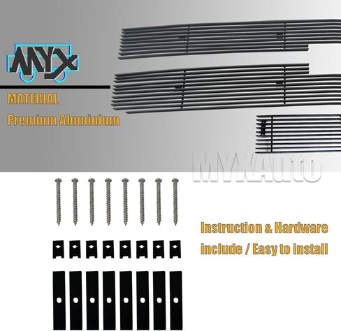 Front Black Billet Grille Fits Chevy 2015-2018 Silverado 2500 HD 3500 HD 2019 2500 HD/3500 HD LTZ Main upper lower Bumper insert 3pcs Grill in Saudi Arabia