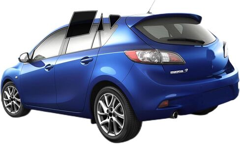 AUTOTEK Precut Windows Tint Film All Sides Cars Sun Blocking Protection Privacy Anti Shatter Glass 2 Ply Film Any Tint Shade kit for Mazda 3 Hatch 2010-2013 in Saudi Arabia
