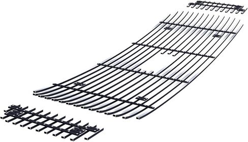 APS Premium Stainless Steel SS Chrome Billet Grille Grill Insert Compatible with Ford Excursion 2000 2001 2002 2003 2004 with Logo Show Main Upper N19-A70756F in Saudi Arabia