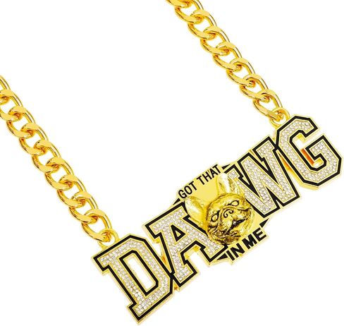 'Got That Dawg In Me' Turnover Chain Necklace Award for Football MVP Necklace Sports Competitions Prize Gifts in Saudi Arabia