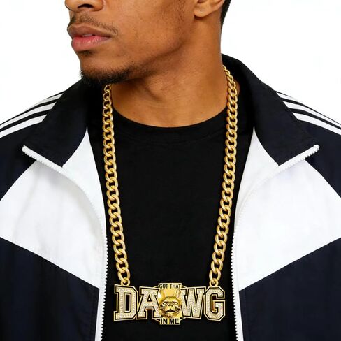'Got That Dawg In Me' Turnover Chain Necklace Award for Football MVP Necklace Sports Competitions Prize Gifts in Saudi Arabia