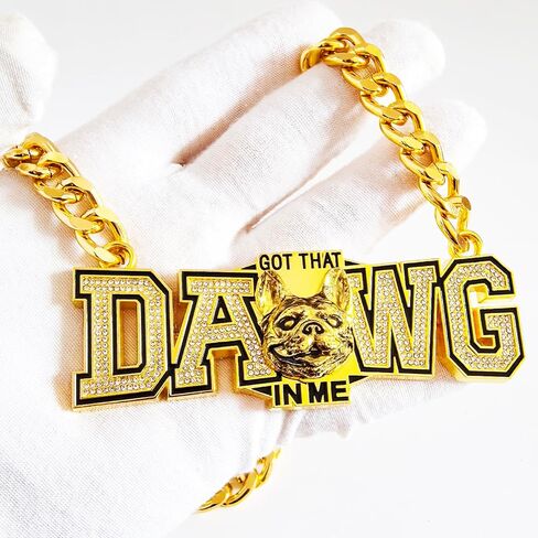 'Got That Dawg In Me' Turnover Chain Necklace Award for Football MVP Necklace Sports Competitions Prize Gifts in Saudi Arabia