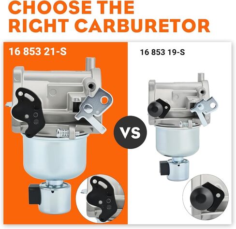 Hipa 16 853 21-S Carburetor for Kohler 7000 Series Kohler KT725 KT730 KT735 KT740 KT745 23HP 24HP 25HP 26HP Engine Lawn Tractor Replaces 1685321-S 32 853 61-S in Saudi Arabia