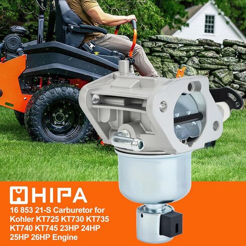 Hipa 16 853 21-S Carburetor for Kohler 7000 Series Kohler KT725 KT730 KT735 KT740 KT745 23HP 24HP 25HP 26HP Engine Lawn Tractor Replaces 1685321-S 32 853 61-S in Saudi Arabia