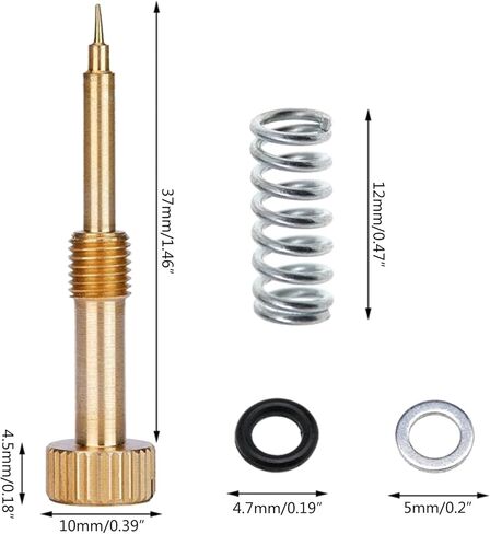 Brass Air Carburetor Adjust Fuel Mixture Screw Replacement Motorcycle Acceosries Compatible for CV40 CVK34 Air Carburetor Air Fuel Mixture Screw Kit Quick Fixing Brass Mixture Screw Set in Saudi Arabia