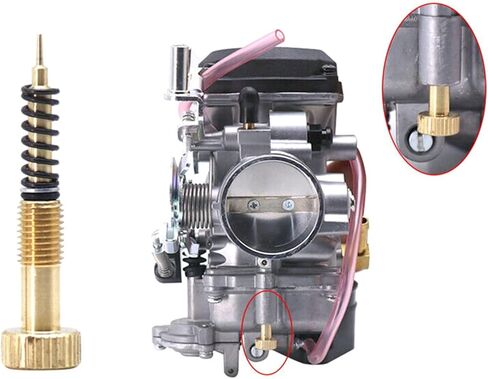 Brass Air Carburetor Adjust Fuel Mixture Screw Replacement Motorcycle Acceosries Compatible for CV40 CVK34 Air Carburetor Air Fuel Mixture Screw Kit Quick Fixing Brass Mixture Screw Set in Saudi Arabia