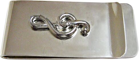 Kiola Designs Silver Toned Musical Treble Note Money Clip in Saudi Arabia
