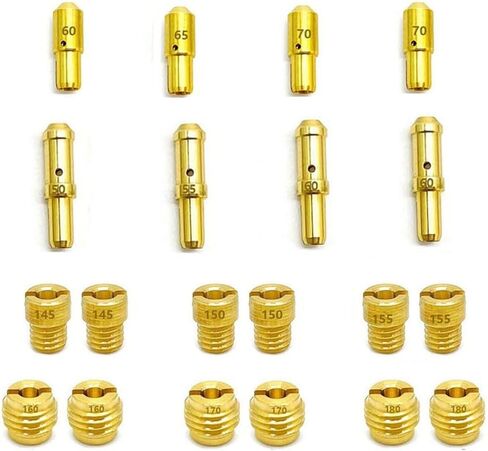 Jetting Kit For Weber 32/36 DGV DGEV DGAV DGES DGAS DGMS CarbJet SET Main(pairs145,150,155), Air (pairs160,170,180) Secondary Idle 50,55,60,65,Primary Idle 60,65,70,75 in Saudi Arabia