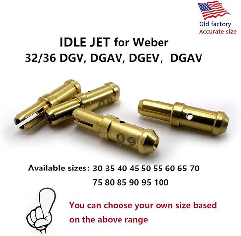 Jetting Kit For Weber 32/36 DGV DGEV DGAV DGES DGAS DGMS CarbJet SET Main(pairs145,150,155), Air (pairs160,170,180) Secondary Idle 50,55,60,65,Primary Idle 60,65,70,75 in Saudi Arabia
