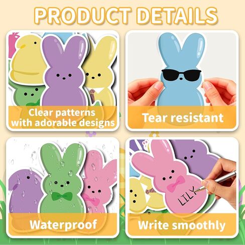 ديكورات لوحة إعلانات عيد الفصح، 54 قطعة من لوحة نشرات عيد الفصح، تشيلين مع My Peeps Bunny Chick قطع عيد الفصح، ديكورات اللمحات على حدود المدرسة والفصول الدراسية والمنزل والمكتب وديكور عيد الفصح الربيعي in Kuwait