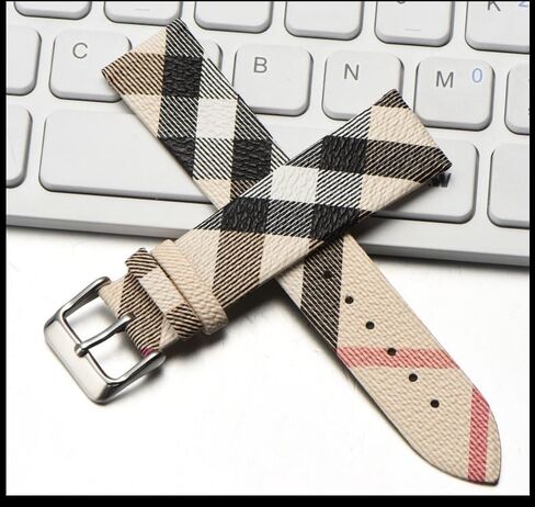 Replacement 18MM Compatible For Burberry Leather Watch Band Strap With Buckle NEW in Saudi Arabia