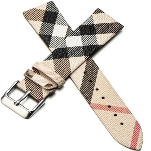 Replacement 18MM Compatible For Burberry Leather Watch Band Strap With Buckle NEW in Saudi Arabia