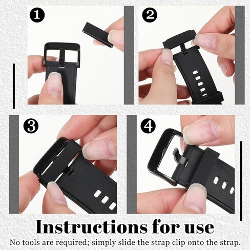 cobee 12pcs Black Watch Bands Holder Loop, 22mm Rubber Watch Band Keeper Loop, Watches Band Keeper Strap Replacement for Smart Sport Watches Parts in Saudi Arabia