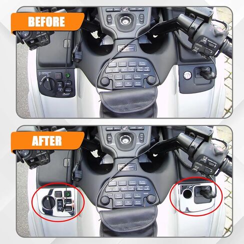 For GL 1800 Chrome 2001-2010 Replacement Motorcycle Left & Right Navigation Control Panel Accent Fairing Sequin Accessories For Honda Goldwing GL1800 2002 2003 2004 2005 2006 2007 2008 2009 in Saudi Arabia