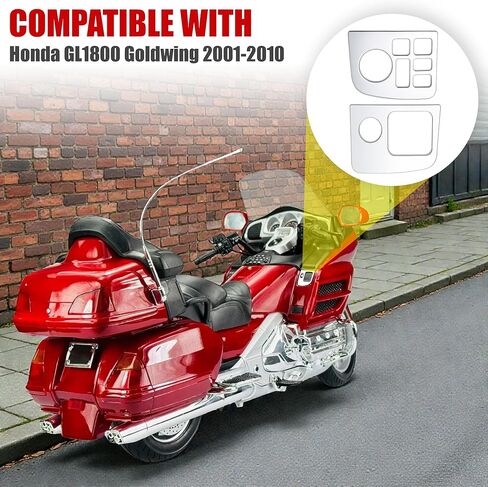 For GL 1800 Chrome 2001-2010 Replacement Motorcycle Left & Right Navigation Control Panel Accent Fairing Sequin Accessories For Honda Goldwing GL1800 2002 2003 2004 2005 2006 2007 2008 2009 in Saudi Arabia