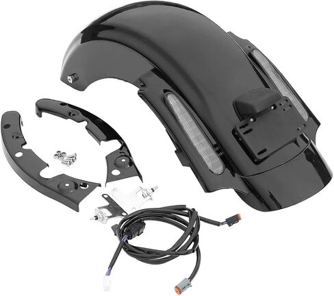 نظام حاجز خلفي LED من TCT-MOTORPARTS مع أضواء تناسب Harley Touring King Road CVO Street Glide Special Road Electra Glide Ultra Limited FLHR FLHX 2014-2024 in Saudi Arabia