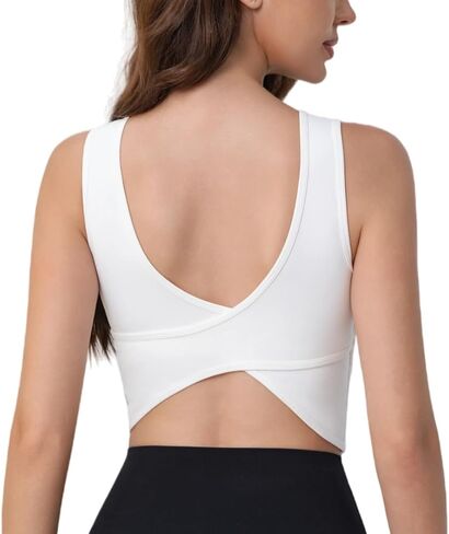 Women's Sports Bra Workout Tank Top High Support Fitness Bra Moisture-Wicking Exercise Top for Yoga, Pilates, Gym Workouts in Saudi Arabia
