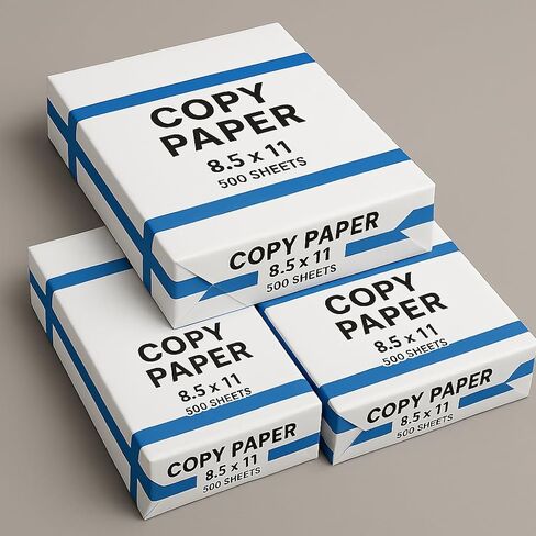 3 Reams Copy Paper – 8.5 x 11 Inch, 500 Sheets per Ream – 92 Bright, 20 lb White Printer Paper – Multipurpose for Home, Office, School – Jam-Free, Letter Size (Total: 1,500 Sheets) in Saudi Arabia