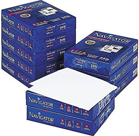 Navigator NMP1124 ورق ممتاز متعدد الأغراض، 99 درجة سطوع، 24 رطل، 8-1/2 × 11، أبيض، 5000/كرتون in Kuwait