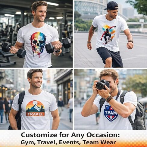 6 PCS Unisex White Polyester Sublimation Blank T-Shirts, Crew Neck Short Sleeve Bulk Wholesale Sublimation Blanks for Heat Transfer and DIY Gifts in Saudi Arabia