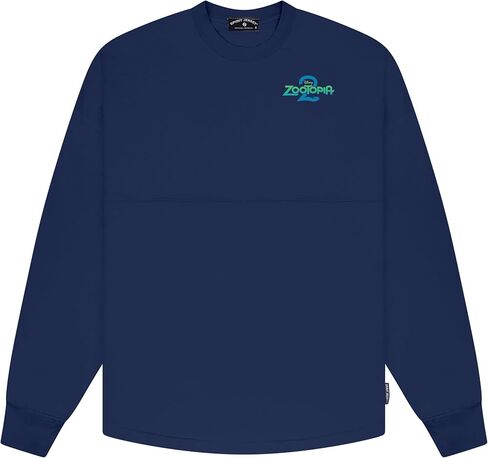 Spirit Jersey Zootopia 2, Official Disney Collection, Long Sleeve Oversized Pullover Shirt, Unisex, Relaxed Fit, 100% Cotton in Saudi Arabia