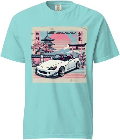 Japanese Aesthetic S2000 JDM Drivers Fans 90s Tuner Car Culture Garment-Dyed Heavyweight t-Shirt in Saudi Arabia