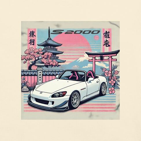 الجمالية اليابانية S2000 JDM السائقين المشجعين 90s موالف ثقافة السيارة الملابس مصبوغ الوزن الثقيل تي شيرت in Kuwait