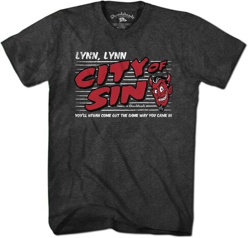 Chowdaheadz Lynn Lynn City of Sin T-Shirt - Unisex Vintage Tee Soft Cotton Blend in Saudi Arabia