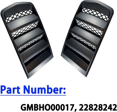Front Hood Scoop Vents Grille Compatible with Chevrolet 2014-2015 Chevy Camaro Replacement 22828242, GMBHO00017, Matt Black Color in Saudi Arabia