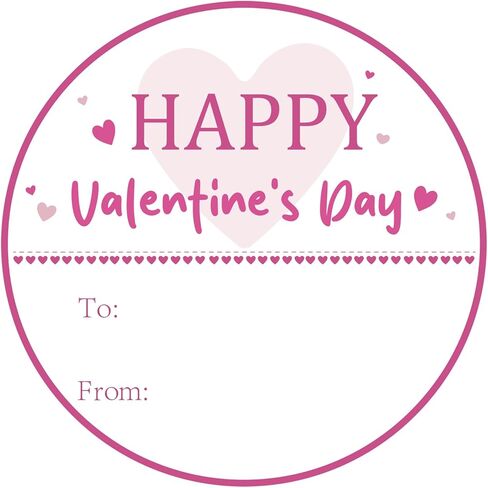 60 قطعة من ملصقات عيد الحب السعيد، مقاس 2 بوصة من ملصقات عيد الحب، ملصقات قلب عيد الحب لختم المغلف وحقيبة الهدايا وبطاقات الحفلات وديكورات الزوجين in Kuwait