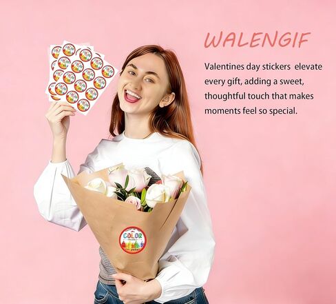 ملصقات عيد الحب السعيد - من وإلى ملصقات هدايا عيد الحب - 60 قطعة من ملصقات أسماء عيد الحب لأختام البطاقات والأظرف وصناديق الهدايا وتغليف هدايا عيد الحب لتزيين حفلات عيد الحب in Kuwait