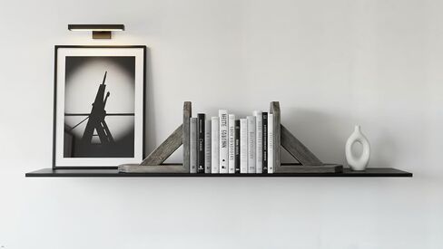 Rustic Revival | Decorative Rustic Barnwood Corbel & Book End – Farmhouse Shelf Bracket and Bookend Accent – Authentic Weathered Wood Real Wood Décor in Saudi Arabia